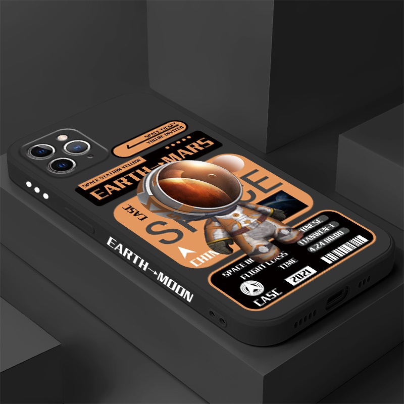 Ốp Điện Thoại Phi Hành Gia Cũ Cho IPhone X XS XR Max 11 Pro Max SE2 8 7 6 6S Plus SE 2020 Vỏ Cổ Điển