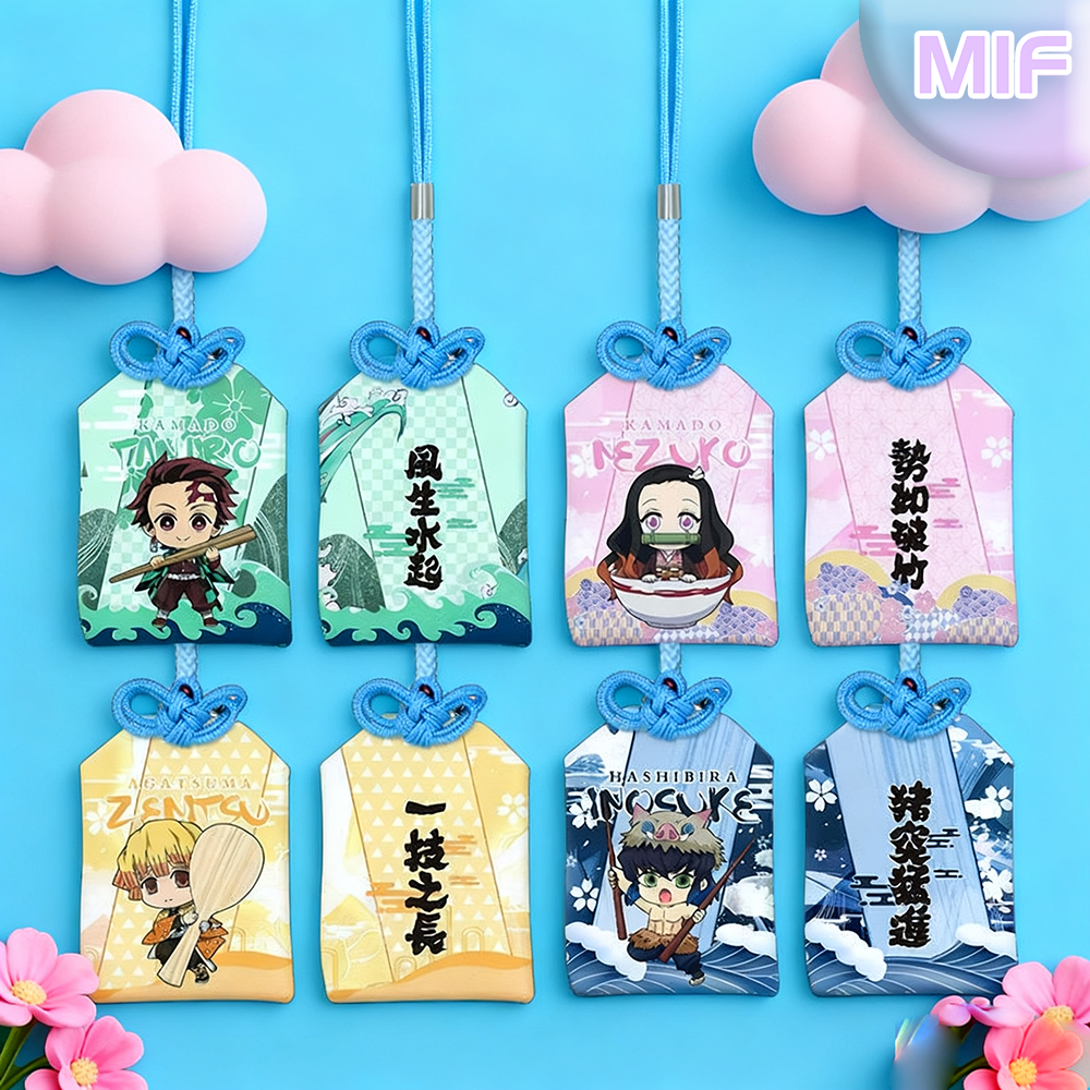 Demon Slayer Anime Nhật Bản Omamori Nezuko Tanjiro Giyuu Bùa May Mắn