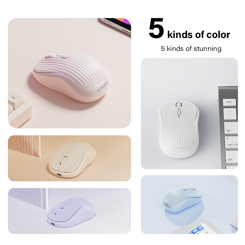 Chuột không dây Mini màu Macaroon EAGET EM18 (63g) | BigBuy360 - bigbuy360.vn