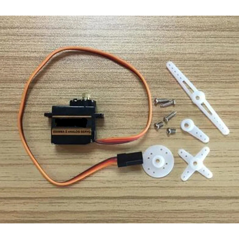 1 Cái / lốc EMAX ES08MA ES08MAII 12g Mini Kim Loại Gear Analog Servo Cho Rc Sở Thích Xe Thuyền Trực 