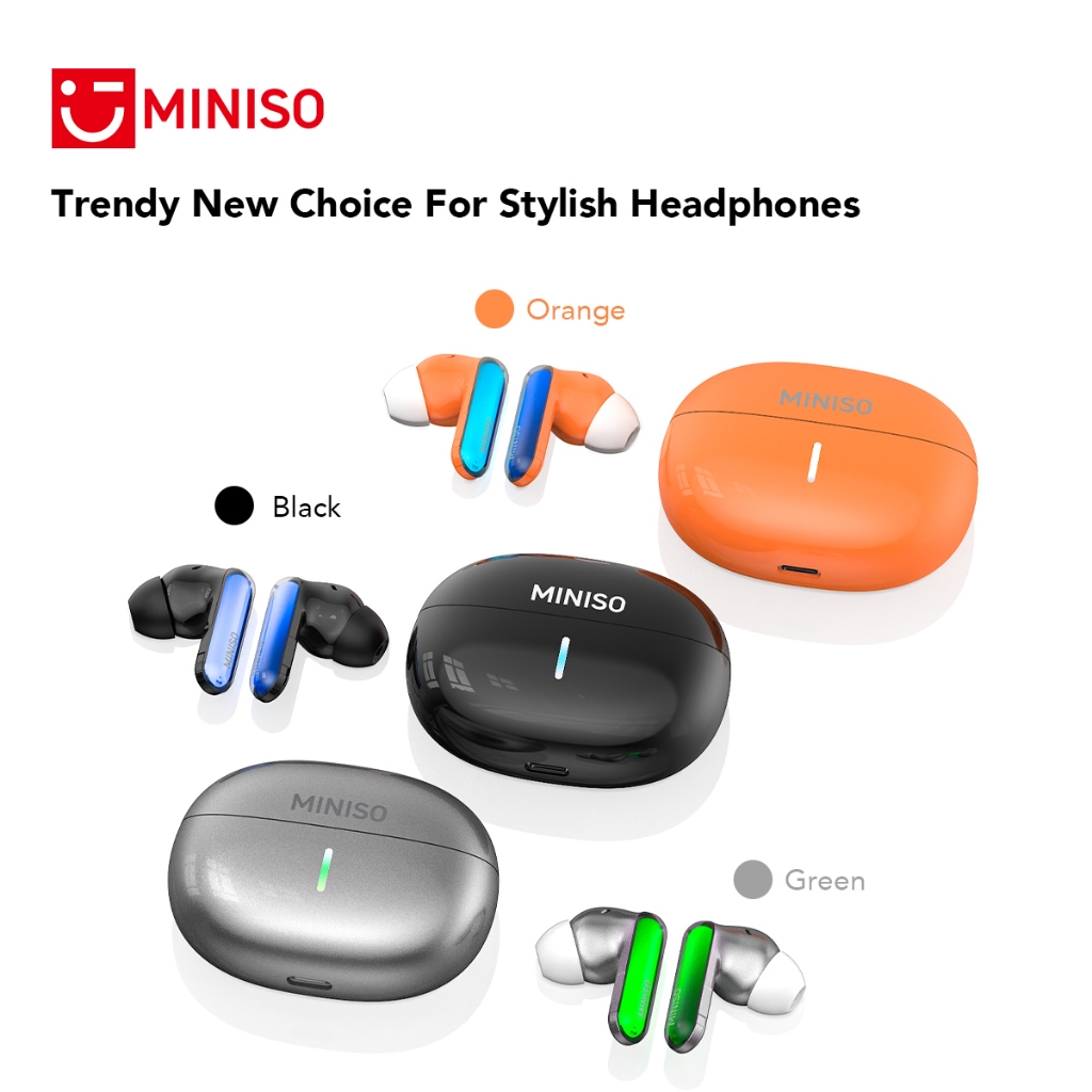 Tai nghe Bluetooth không dây MINISO MS110 HIFI Giảm tiếng ồn Nhiều chế độ hiệu ứng âm thanh Dịch AI Tai nghe Đèn RGB Tai nghe thể thao | BigBuy360 - bigbuy360.vn