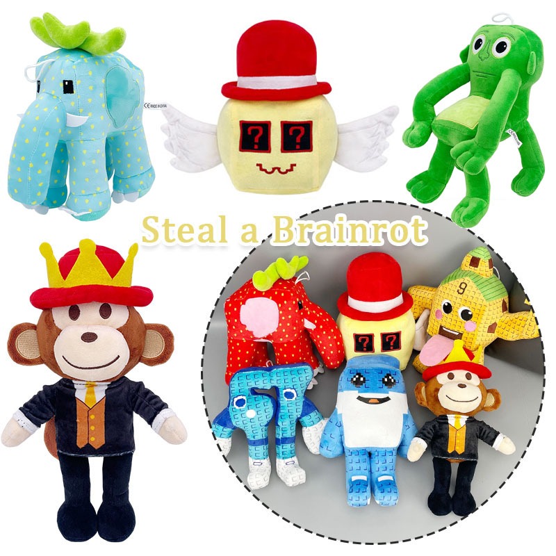Roblox Trộm Một Brainrot Jandel Đồ Chơi Nhồi Bông Los Tralaleritos Quản Trị Khối May Mắn Sang Trọng 