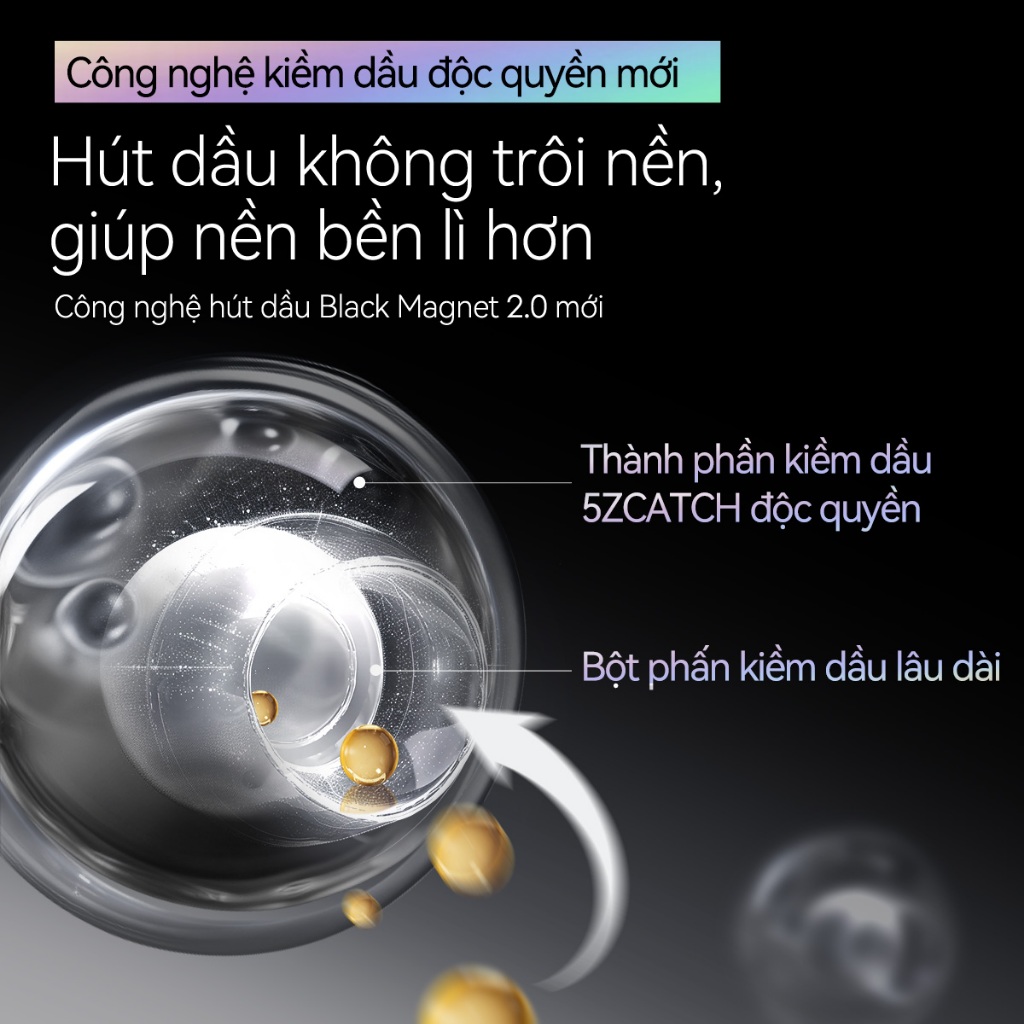 Phấn phủ Black Magnet CARSLAN kiềm dầu màu đen chống nước chống mồ hôi che phủ bóng dầu cho mặt 8g | BigBuy360 - bigbuy360.vn