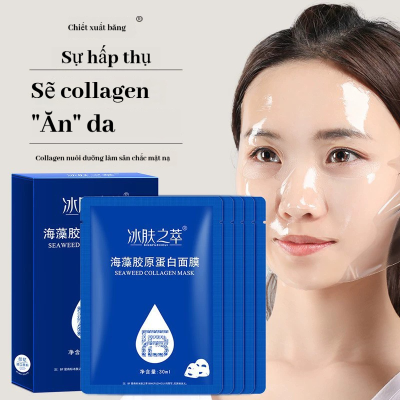 Ice Skin Extract Royal Jelly Collagen Mask Golden The Thinner The Thinner The Thinner Mặt nạ da pha 