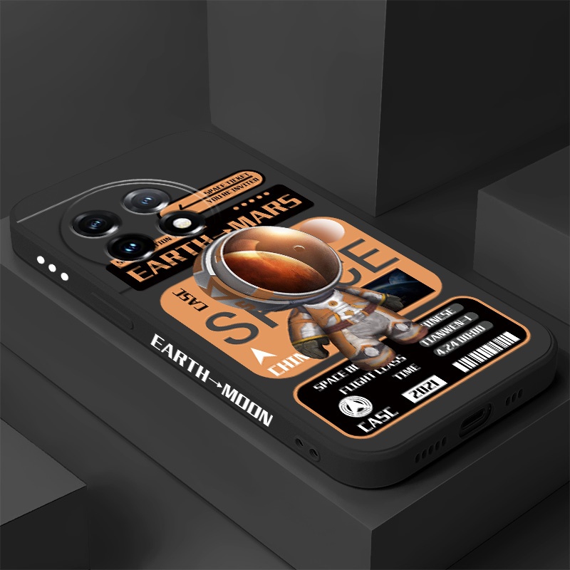 Sáng Tạo Cũ Phi Hành Gia Ốp Lưng Điện Thoại OnePlus 13R 13 12R 12 11R 11 10T 10R 5G Thoải Mái Cảm Gi