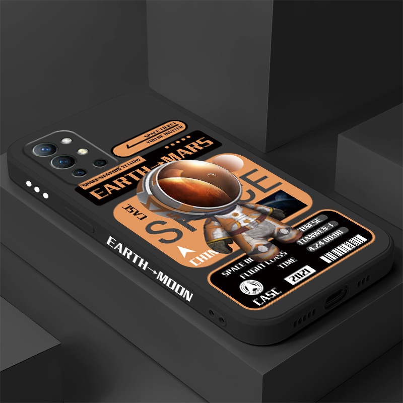 Ốp Điện Thoại Phi Hành Gia Cũ Cho OnePlus 9 9R 9RT 8T 8 7 7T Pro 5G Silicon Lỏng Bảo Vệ Tất Cả Xung 