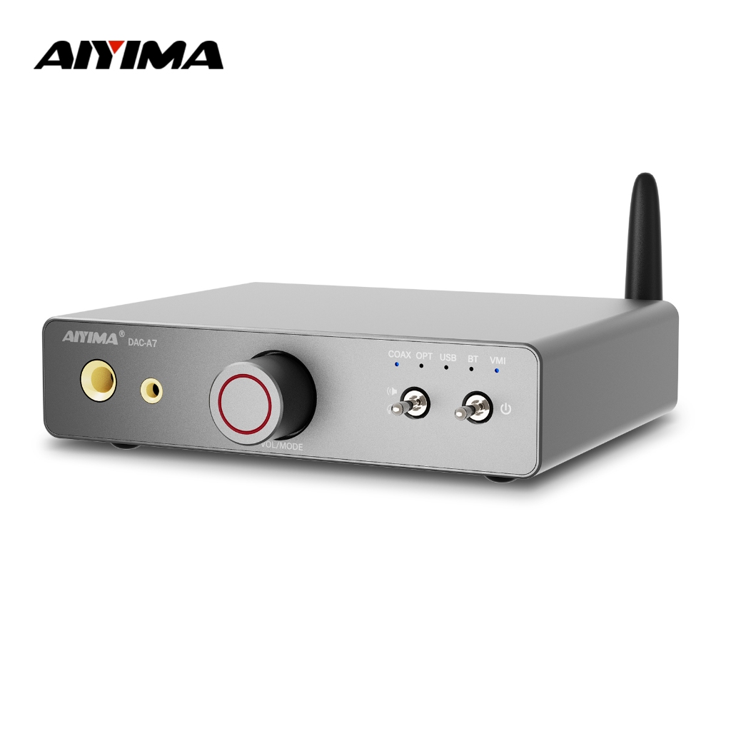 Bộ khuếch đại tai nghe AIYIMA DAC-A7 HIFI ES9038Q2M Bộ giải mã USB âm thanh Preamp Bluetooth 5.4 cho
