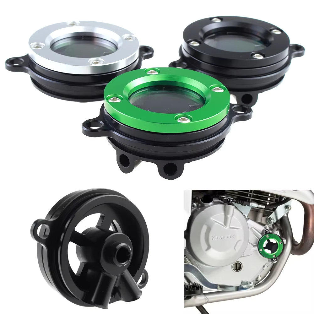Trong Suốt Động Cơ Lọc Dầu Nắp Dành Cho Kawasaki KLX230 KLX 230 R 230 RS 2021-2025 Xe Máy Phụ Kiện