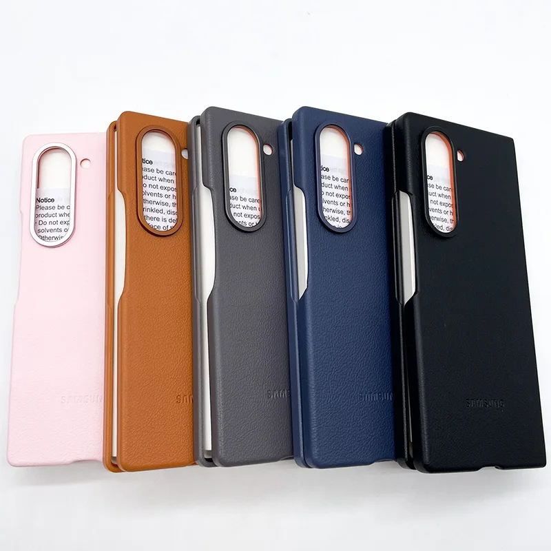 Samsung Galaxy Z Fold 6 FOLD6 Chất Lượng Cao Eco-Leather Shell Luxury Business Kindsuit Phone Case C