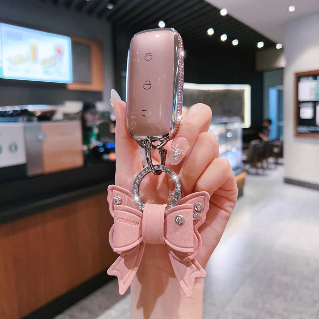 MỚI Geely EX5 Chìa Khóa Xe tpu Chìa Khóa Kunci Kereta GEELY EX5 EX8 Móc Khóa Ô Tô Phụ Kiện