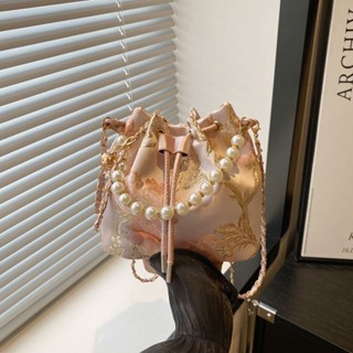  Túi Xô Ngọc Trai Mang Tay Nữ Mùa Hè Mới Phong Cách Trung Hoa Thêu Túi Đeo Vai Niche Đơn Giản Cao Cấp Túi Messenger 