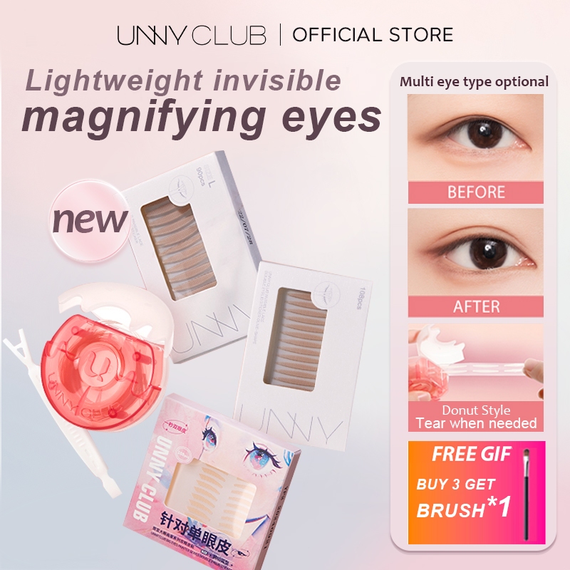 UNNY Club Official Store Sản phẩm mới Big - Eye Painter Double Eyelid Tape dành cho nữ Liền mạch Vô 