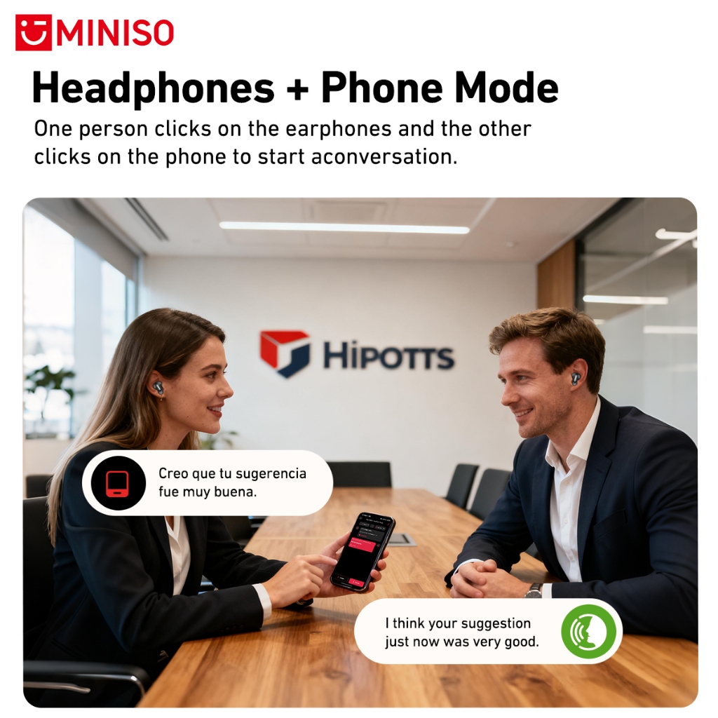 Tai nghe MINISO MS503 Ai Dịch Tai nghe Bluetooth 6.0 Dịch 134 ngôn ngữ Theo dõi nhịp tim Tai nghe khử tiếng ồn Tai nghe không dây HiFi Music HD Gọi với Micro | BigBuy360 - bigbuy360.vn