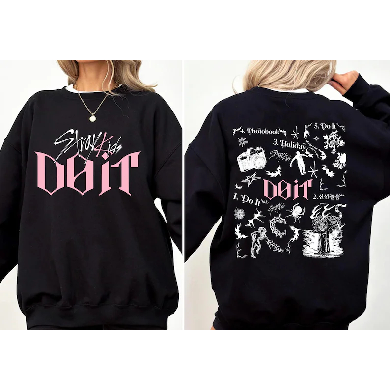 Stray Kids Do It Tracklist Áo 2 mặt, Áo thun Stray Kids World Tour, Áo thun SKZ It Tap, Áo thun Stra