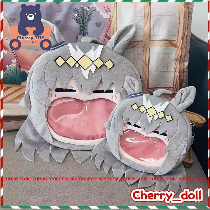 Pretty Derby Oguri Cap Lớn Miệng Ba Lô Oguri Cap Itabag Dung Tích Lớn Huy Hiệu Lưu Trữ Trong Suốt Hi