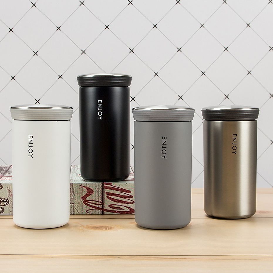 Style Business Great 350ml Bình giữ nhiệt cà phê Cốc giữ nhiệt bằng thép không gỉ đôi 304. Mlb9 304.