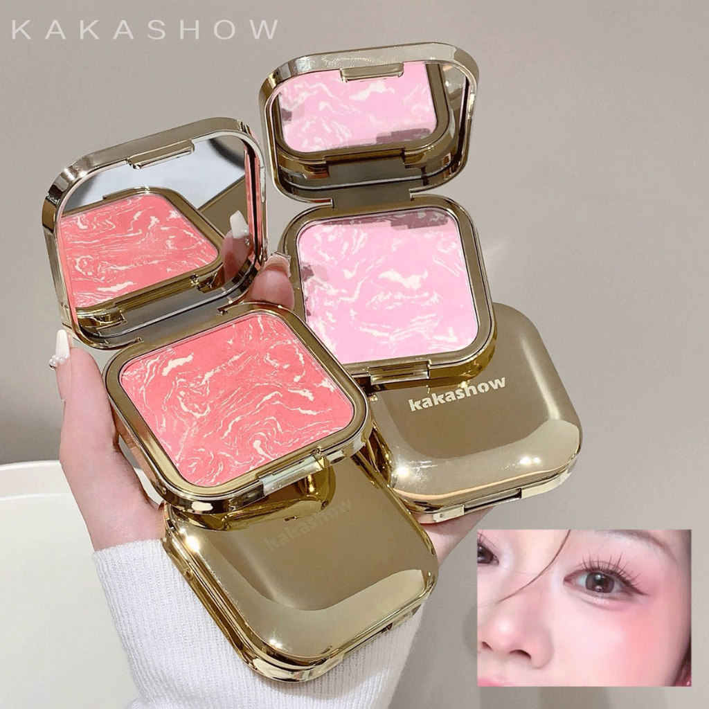 Bảng phấn má hồng KAKASHOW - Cheek trang điểm khỏa thân phong cách Hàn Quốc mờ tự nhiên, mịn màng Mà