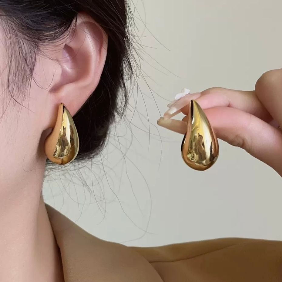 Xu hướng Euro-US: Bông tai hình giọt nước bằng bạc 925 dành cho nữ