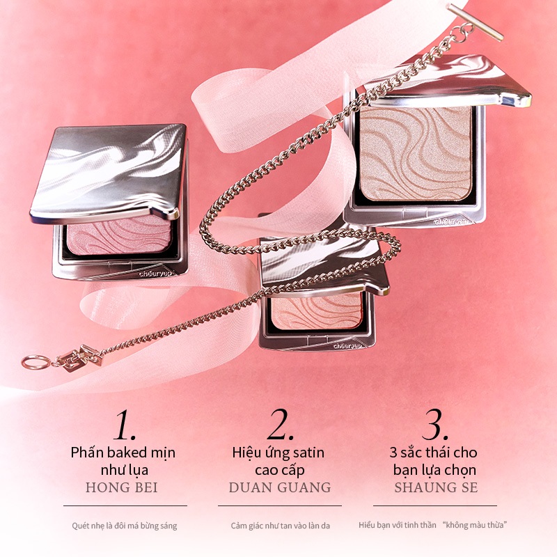 [CHÉERYEP OFFICIAL] Phấn Má Hồng Trang Điểm Cao Cấp Ánh Nhũ Satin Tự Nhiên Tiệp Vào Da Mịn Như Lụa | BigBuy360 - bigbuy360.vn