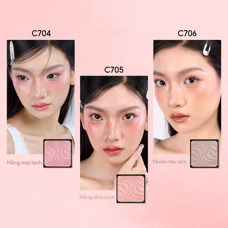 [CHÉERYEP OFFICIAL] Phấn Má Hồng Trang Điểm Cao Cấp Ánh Nhũ Satin Tự Nhiên Tiệp Vào Da Mịn Như Lụa | BigBuy360 - bigbuy360.vn