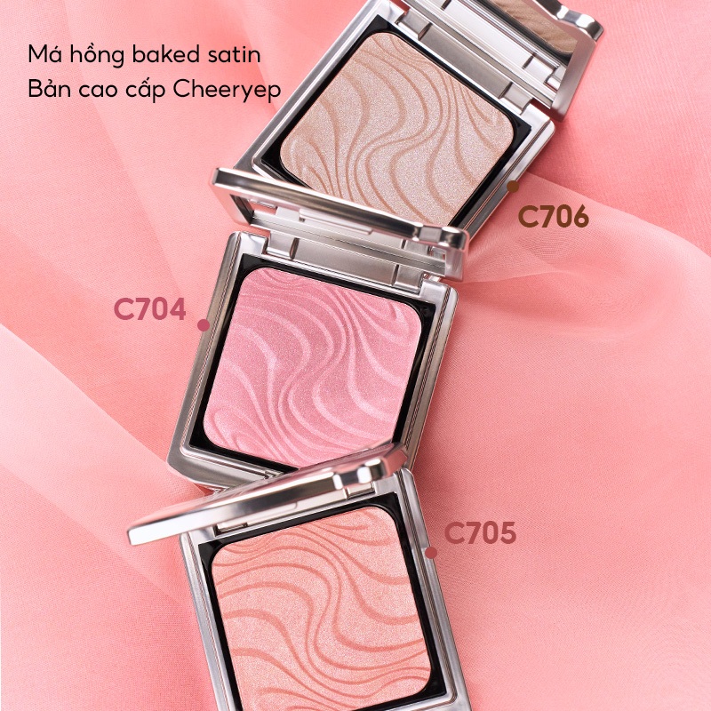 [CHÉERYEP OFFICIAL] Phấn Má Hồng Trang Điểm Cao Cấp Ánh Nhũ Satin Tự Nhiên Tiệp Vào Da Mịn Như Lụa | BigBuy360 - bigbuy360.vn