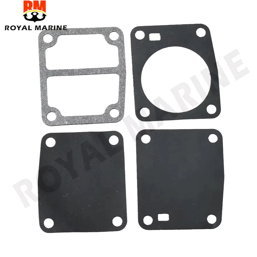 DIAPHRAGM BƠM GASKET Bộ Cho Tohatsu 2T 4HP 5HP 6HP 8HP 9.8HP phần động cơ thuyền 369-03303-0 369-033