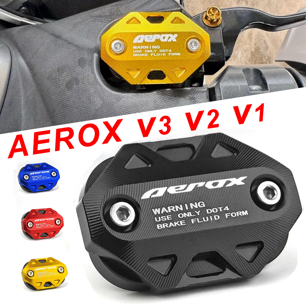 Dành Cho AEROX v3 V2 V1 AEROX155 Phanh Nhiên Liệu Nắp Dầu CNC Hợp Kim Nhôm Phía Trước Chất Lỏng Chứa