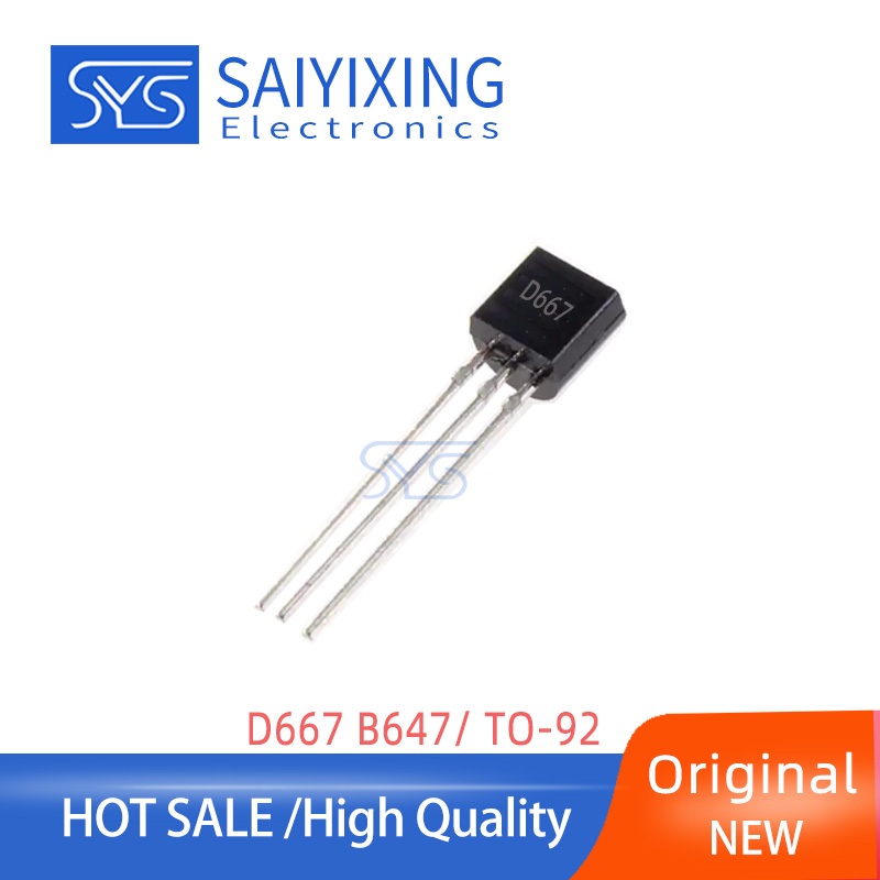 10 Chiếc Chính Hãng D667 B647 Ống Điện Thấp 2SD667 2SB647