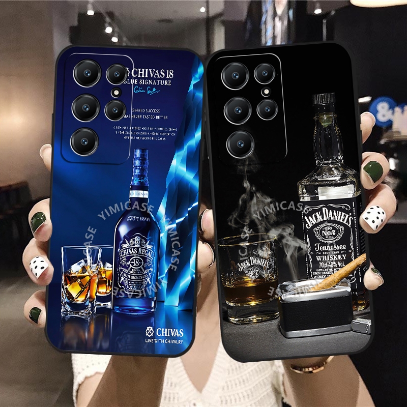 Ốp Lưng Cho samsung note 20 10 9 8 ultra j8 j7 J6 pro prime plus Drink Motif Case Bìa Mềm