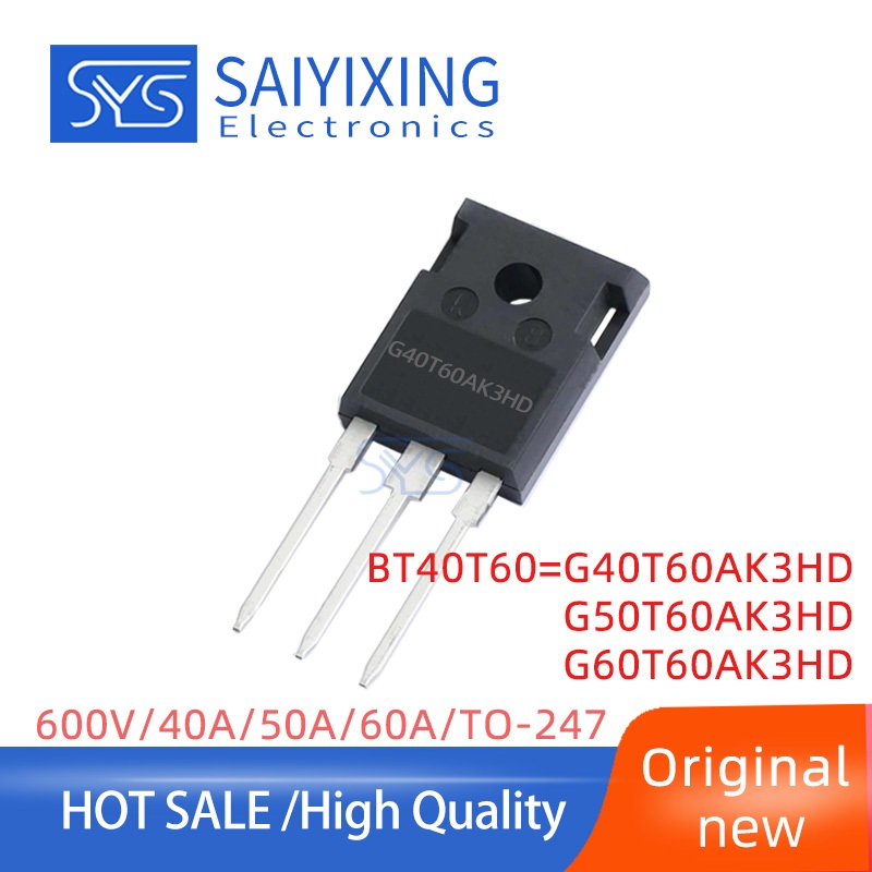 2 Chiếc Chính Hãng BT40T60 G40T60AK3HD G50T60AK3HD G60T60AK3HD TO-247 Cho Biến Tần Transistor BT40T6