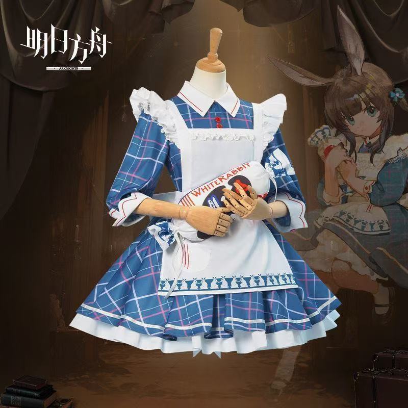 Tomorrow 's Ark White Rabbit Linkage Amiya cosplay Trang phục trò chơi