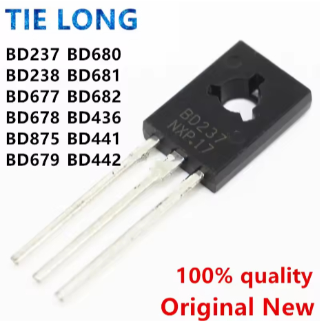 10 CÁI BD237 BD680 BD681 BD682 BD139 BD140 TO-126 BD238 BD677 BD678 BD435 BD436 BD441 BD442 TO126 Tr