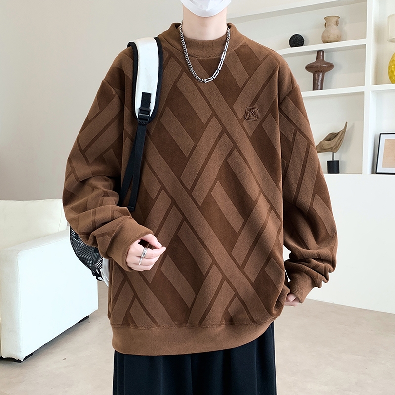 M-8XL Áo nỉ thời trang lông cừu hai mặt nặng cỡ lớn M-8XL