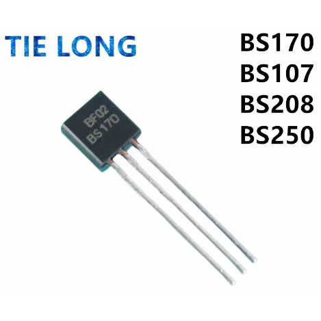 10 CÁI BS170 TO-92 TO92 BS107 BS107A BS250 BS208 bóng bán dẫn triode mới