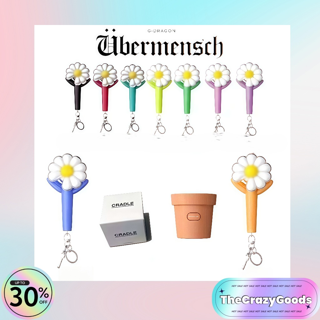 【1:1】G-Dragon same style colorful Daisy keychain gd style Móc khóa hoa cúc đầy màu sắc