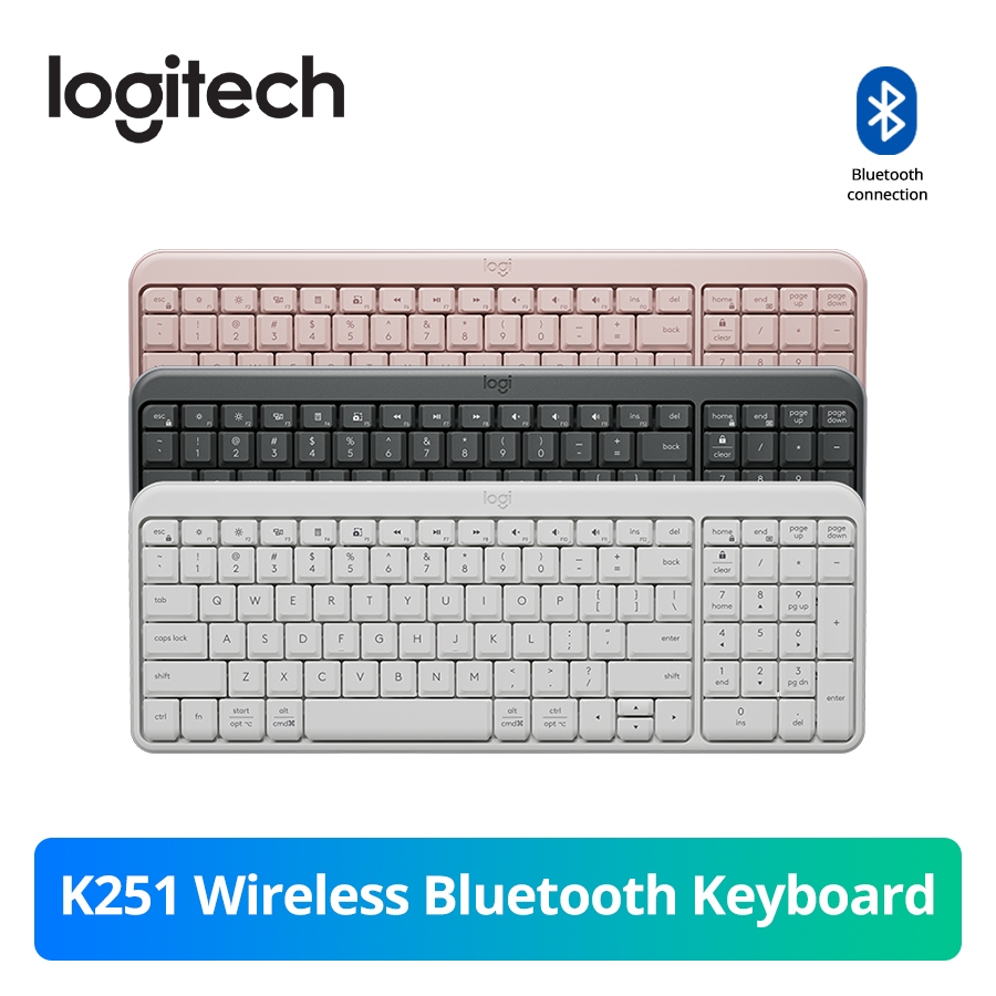 Bàn phím không dây nhỏ gọn LOGITECH K250 K251 Bluetooth