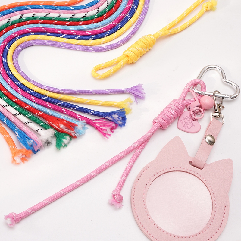 Bộ nhảy dây polyester nhiều màu hình hoa cho đồ trang sức và móc chìa khóa DIY