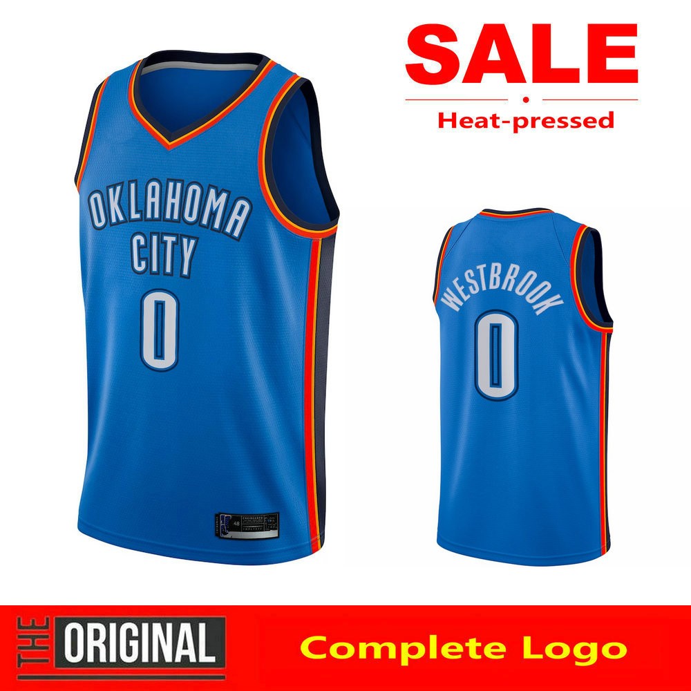 [Nén nhiệt] New Thunder 0 Russell Westbrook Jersey