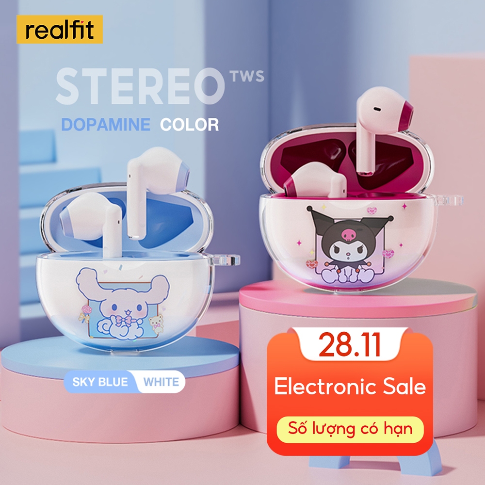 【Livestream】Tai nghe Bluetooth Realfit F2 Âm thanh nổi HIFI Âm trầm tuyệt vời với Mic phát lại dài 6 giờ Cùng phong cách với Lenovo LP40 Pro | BigBuy360 - bigbuy360.vn