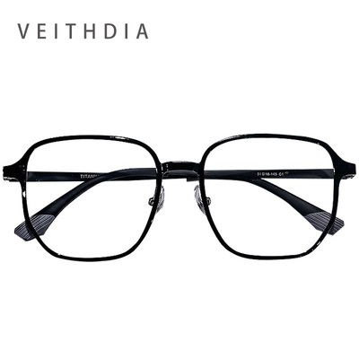 Kính mát VEITHDIA retro dành cho nữ với TR90 và khả năng chặn ánh sáng xanh, thiết kế vuông lớn J38028