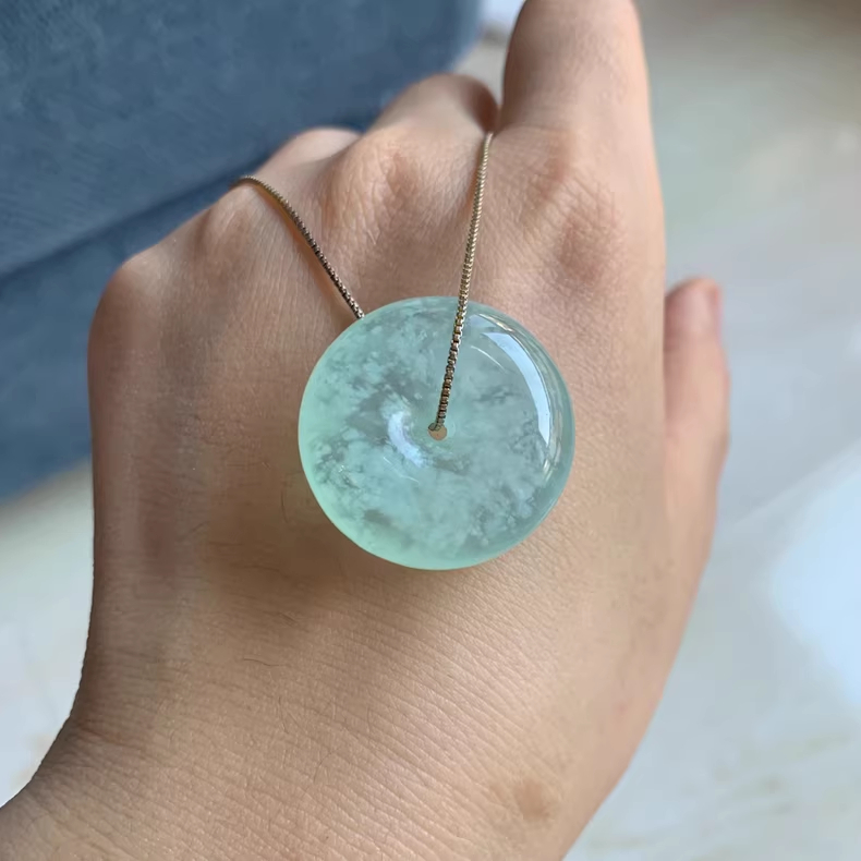 Khóa an toàn Azure Frozen - Chất liệu Tân Cương, Kích thước: 27.6x11.5mm