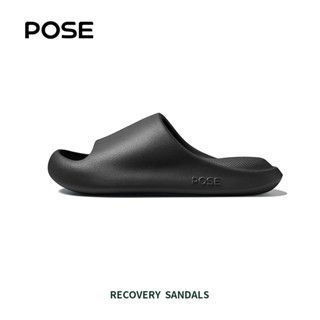 【Dép thư giãn】【Up to size 49】POSE Cloud Bounce Slide EVA Đế Bằng Vân Nhám Quai Ngang Chống ồn Giảm chấn  Thích hợp đi trong nhà  phòng tắm Quà Tặng Cho Bố Mẹ & Bạn Bè Dép Đi Trong Nhà Nam Nữ có đủ P15819S