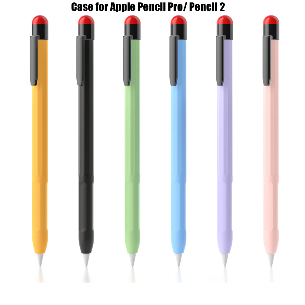 Ốp Lưng Cho Apple Pencil Pro Pencil 2 Thế Hệ Silicon Grip Chia Sang Trọng Nhiều Màu Sắc Va Chạm Chốn
