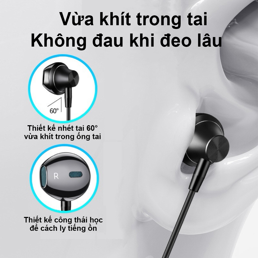 SPRISE K10 Bass Có Dây Tai Nghe Có Lavalier Mic Khử Tiếng Ồn HiFi Live Tai Nghe Tai Nghe Đa Năng 3.5mm / TypeC | BigBuy360 - bigbuy360.vn