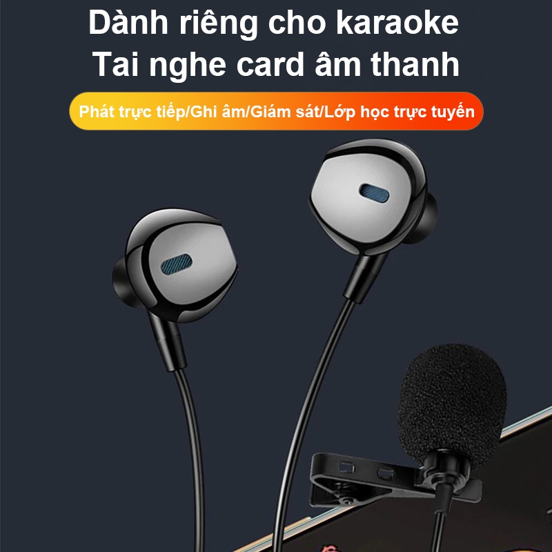 SPRISE K10 Bass Có Dây Tai Nghe Có Lavalier Mic Khử Tiếng Ồn HiFi Live Tai Nghe Tai Nghe Đa Năng 3.5mm / TypeC | BigBuy360 - bigbuy360.vn