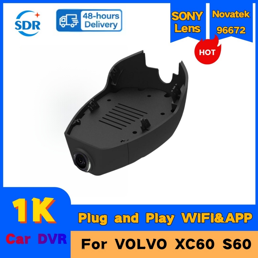 4K 2160P Cắm và chạy WiFI Đầu ghi Video DVR xe hơi Dash Cam Camera cho VOLVO XC60 S60 2019 2020 2021