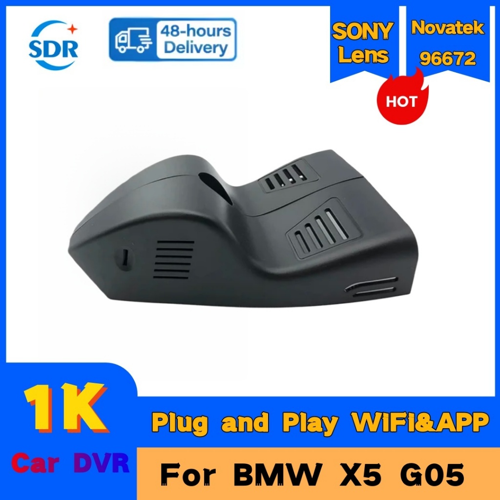 4K HD 2160P Cắm và chạy Wifi Đầu ghi Video DVR ô tô Ống kính kép Camera Dash Cam cho BMW X5 G05 2023
