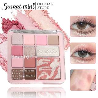 Bảng Phấn Mắt 10 Ô Trang Điểm Mắt Nhũ Mịn Lì Lâu Trôi Phấn Nhũ Phấn Má Hồng  3 in 1
