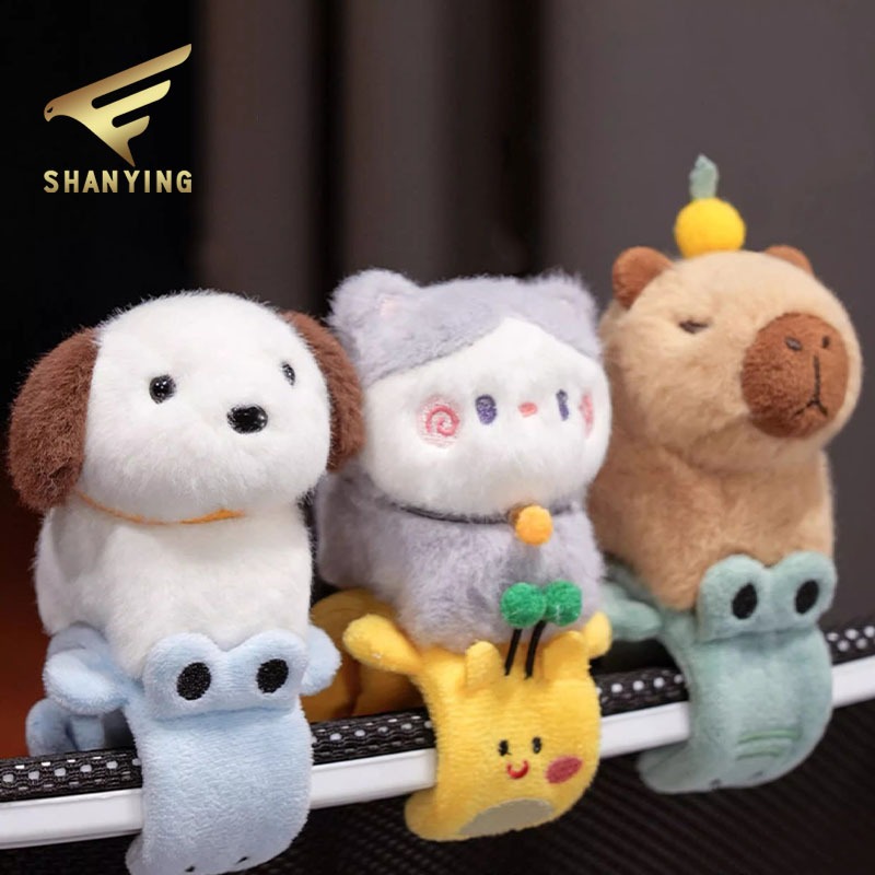 Vòng Tay Bấm Gấu Bông Capybara - Búp Bê Chuột Nui Thú Vị - Phụ Kiện Cổ Tay Trẻ Em - Doll
