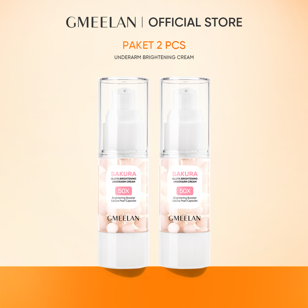 GMEELAN COMBO 2PCS  Kem Dưỡng Nách Sakura Underarm Cream 30g Kem hỗ trợ dưỡng sáng nách*2+Serum Asta